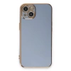 MARSİLYAN™- Apple İphone 13 Kılıf Volet Silikon - Mavi