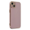 MARSİLYAN™- Apple İphone 13 Kılıf Volet Silikon - Mor