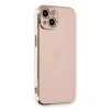MARSİLYAN™- Apple İphone 13 Kılıf Volet Silikon - Pembe