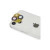 MARSİLYAN™- Apple İphone 13 Pers Alüminyum Kamera Lens - Rainbow