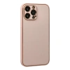MARSİLYAN™- Apple İphone 13 Pro Kılıf Coco Deri Silikon Kapak - Pudra