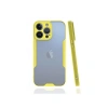 MARSİLYAN™- Apple İphone 13 Pro Kılıf Platin Silikon - Sarı