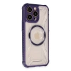 MARSİLYAN™- Apple İphone 13 Pro Kılıf Prag Magneticsafe Kapak - Derin Mor