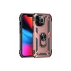 MARSİLYAN™- Apple İphone 13 Pro Kılıf Sofya Yüzüklü Silikon Kapak - Rose