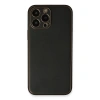 MARSİLYAN™- Apple İphone 13 Pro Max Kılıf Coco Deri Silikon Kapak - Siyah