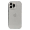 MARSİLYAN™- Apple İphone 13 Pro Max Kılıf Luko Lens Silikon - Gümüş