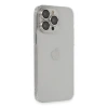 MARSİLYAN™- Apple İphone 13 Pro Max Kılıf Luko Lens Silikon - Gümüş