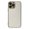 MARSİLYAN™- Apple İphone 13 Pro Max Kılıf Volet Silikon - Beyaz