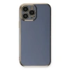 MARSİLYAN™- Apple İphone 13 Pro Max Kılıf Volet Silikon - Mavi