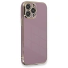 MARSİLYAN™- Apple İphone 13 Pro Max Kılıf Volet Silikon - Mor