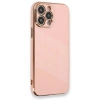 MARSİLYAN™- Apple İphone 13 Pro Max Kılıf Volet Silikon - Pembe