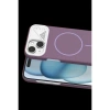 MARSİLYAN™-  Apple İphone 14 Export Magsafe Kapak - Mor