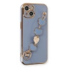 MARSİLYAN™- Apple İphone 14 Kılıf Esila Silikon - Gri