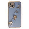 MARSİLYAN™- Apple İphone 14 Kılıf Esila Silikon - Gri