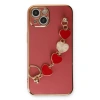MARSİLYAN™- Apple İphone 14 Kılıf Esila Silikon - Kırmızı