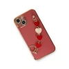 MARSİLYAN™- Apple İphone 14 Kılıf Esila Silikon - Kırmızı
