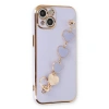 MARSİLYAN™- Apple İphone 14 Kılıf Esila Silikon - Lila