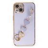 MARSİLYAN™- Apple İphone 14 Kılıf Esila Silikon - Lila