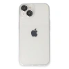 MARSİLYAN™- Apple İphone 14 Kılıf Luko Lens Silikon - Gümüş