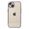 MARSİLYAN™- Apple İphone 14 Kılıf Razer Lensli Silikon - Mor