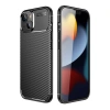 MARSİLYAN™- Apple İphone 14 Plus Kılıf Auto Focus Karbon Kapak - Siyah