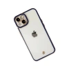 MARSİLYAN™- Apple İphone 14 Plus Kılıf Liva Lens Silikon - Mavi