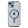 MARSİLYAN™- Apple İphone 14 Plus Kılıf Magneticsafe Lazer Silikon - Sierra Blue