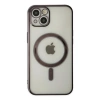 MARSİLYAN™- Apple İphone 14 Plus Kılıf Magneticsafe Lazer Silikon - Siyah