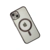 MARSİLYAN™- Apple İphone 14 Plus Kılıf Magneticsafe Lazer Silikon - Siyah