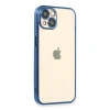 MARSİLYAN™- Apple İphone 14 Plus Kılıf Razer Lensli Silikon - Açık Mavi