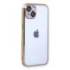 MARSİLYAN™- Apple İphone 14 Plus Kılıf Razer Lensli Silikon - Gold