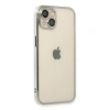 MARSİLYAN™- Apple İphone 14 Plus Kılıf Razer Lensli Silikon - Gümüş