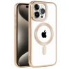 MARSİLYAN™- Apple İphone 14 Pro Kılıf Kronos Magsafe Kapak - Gold