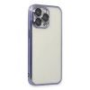 MARSİLYAN™- Apple İphone 14 Pro Kılıf Razer Lensli Silikon - Mor