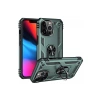 MARSİLYAN™- Apple İphone 14 Pro Kılıf Sofya Yüzüklü Silikon Kapak - Yeşil