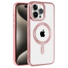 MARSİLYAN™- Apple İphone 14 Pro Max Kılıf Kronos Magsafe Kapak - Rose Gold