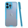 MARSİLYAN™- Apple İphone 14 Pro Max Kılıf Platin Silikon - Mavi