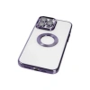 MARSİLYAN™- Apple İphone 14 Pro Max Kılıf Slot Silikon - Mor