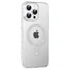 MARSİLYAN™-  Apple İphone 14 Pro Max Move Taşlı Magsafe Kapak - Gümüş