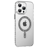 MARSİLYAN™-  Apple İphone 14 Pro Max Move Taşlı Magsafe Kapak - Siyah