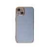 MARSİLYAN™- Apple İphone 15 Kılıf Volet Silikon - Mavi