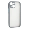MARSİLYAN™- Apple İphone 15 Plus Kılıf Montreal Silikon Kapak - Gri