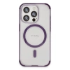 MARSİLYAN™-  Apple İphone 15 Pro Hilton Magsafe Kapak - Derin Mor