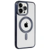 MARSİLYAN™- Apple İphone 15 Pro Max Kılıf Kronos Magsafe Kapak - Lacivert