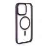 MARSİLYAN™- Apple İphone 15 Pro Max Kılıf Room Magneticsafe Silikon - Derin Mor