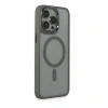 MARSİLYAN™- Apple İphone 15 Pro Max Kılıf Room Magneticsafe Silikon - Gri