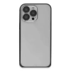 MARSİLYAN™-  Apple İphone 15 Pro Max Metal Bumper Mat Kapak - Siyah