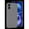 MARSİLYAN™- Apple İphone 16 Plus Kılıf First Silikon - Gri