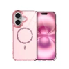 MARSİLYAN™- Apple İphone 16 Plus Live Diamond Magsafe Kapak - Pembe