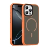 MARSİLYAN™-  Apple İphone 16 Pro Max Megane Magsafe Kapak - Turuncu